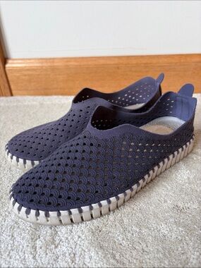 Ilse Jacobsen Tulip Slip-On Loafers Comfort Shoes Navy 39/9